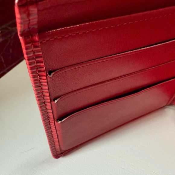 Louis Vuitton Red Epi Leather Wallet - Picture 5 of 11